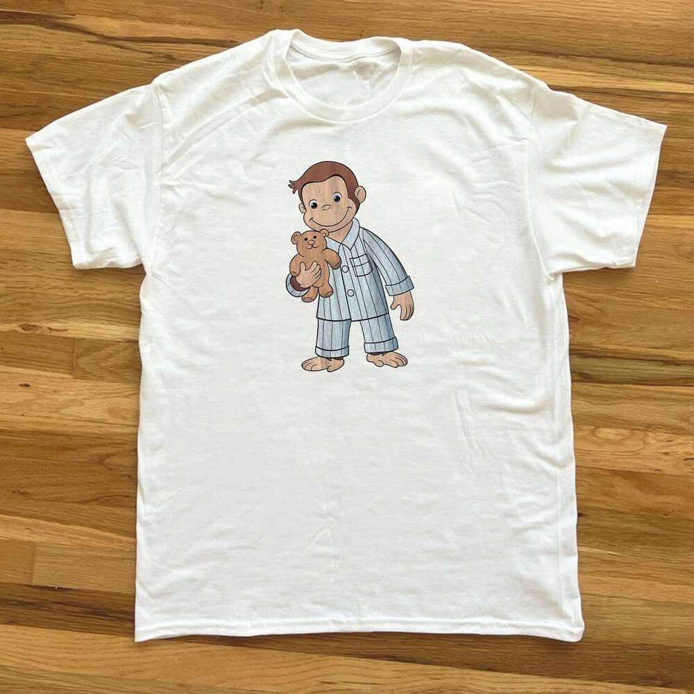 Curious George White Tee